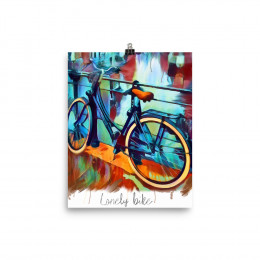 LONELY BIKE Poster  INCHES
