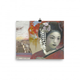 GEISHA IN NEW YORK Poster  INCHES