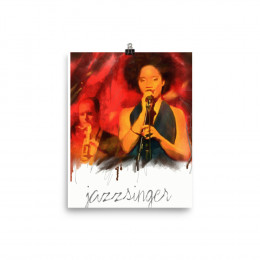 JAZZ SINGER Poster INCHES